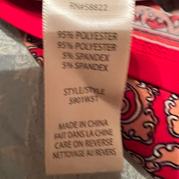 Max Studio Red Paisley print Maxi Sun Dress SZ10 - Picture 15 of 16